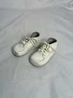 Vintage Baby Shoes Child Life White Leather With Laces