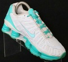 Nike 488344-030 Shox Txl Blue White Leather Lace Up Sneaker Shoes Women s Us 5 5