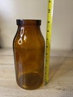 2004 Amber Glass Bottle vase 9    Tall