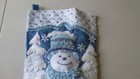 Christmas Stocking Felt  Hand Stitched  Bucilla Snowflake Snowman  Personalized