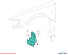 Toyota Mudguard Fr Fender Rh 7662106010g0 New Oem