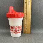 Vintage 90s 1995 Playtex Sippy Cup Red Trains With Valve Seal