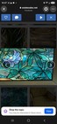 Louis C  Tiffany Framed Stained Glass Tree Nature Window Panel Signed