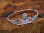 Solid Sterling Silver 925 Child Childs Baby Claddagh Ring Size A - M British Uk