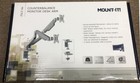 Mount-it  Dual Arm Computer Monitor Desk Mount Stand W usb Ports Silver Mi-2762