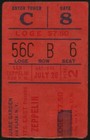 Led Zeppelin-john Bonham-1973 Concert Ticket Stub-new York-madison Square Garden