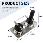 Rv Water Heater Switch 232306 Water Heater Parts Thermostat Parts Replace For 