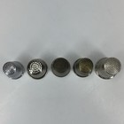 Lot Of 5 Sewing Thimbles Sizes 6  7  8  9  10 Metal Vintage Mixed Variety  87199