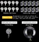 10 Globos De Colores Grandes Con Luz Luces Led Para Fiesta Cumplea  os Helio 20  
