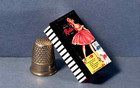 Dollhouse Miniature 1 12  Miss Revlon Doll Box  1950s Retro Dollhouse Girl 