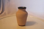 Jamaica Multicolor Pottery Flower Vase Bulb Shaped 4  Tall 1 5  Opening
