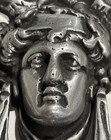 Vintage Cast Aluminum  Athena Style Greek Goddess  Door Knocker