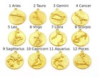 2 Pcs Horoscope Astrological Zodiac Star Signs Symbols Charms Pendant 4871-82