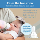 Natural Flow Options  Anti-colic Glass Baby Bottles  4oz 2-pack And Lovey Pacifi