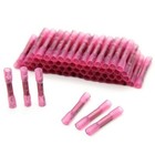 Us 100pcs 22-16 Gauge Heat Shrink Butt Crimp Terminals Wire Connectors Awg Red