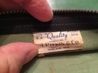 Vintage Bank Of Park Forest Money Bag Vinyl Zipper By A  Rifkin   Co