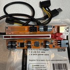Pci-e 1x To 16x Powered Usb3 0 Gpu Riser Extender Adapter Card Board Cable