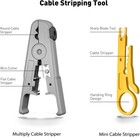Kit De Herramientas De Crimpado Rj45 Con Comprobador De Cables De Red Nuevo Us