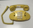 Vintage Princess Western Electric Mustard Yellow Push Button Desk Telephone