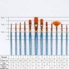 12pcs Set Artist Paint Brushes Set Art Painting Supplies Acrylic Oil Paintings