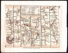 1767 Antique Hand Coloured Kitchin Road Map London To Harwich   London To Hythe