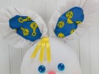 Vintage Fisher Price Discovery Bunny Activity Plush Sensory Toy 1989 Stuffed