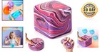Square Purple Fidget Stress Ball - Ultimate Anxiety Relief Toy For Kids   Adults