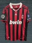 Ronaldinho  80 Ac Milan 2009 2010 Home Jersey Free International Shipping
