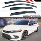 For 2022-26 Honda Civic Sedan Premium Mug Style Window Visor Rain Guard W  Clips