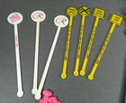 Swizzle Sticks Mixed Lot Of 26 Assorted Cocktail Stir Hawaii Miami Vegas Vintage
