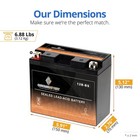 Yt12b-bs High Performance - Maintenance Free - Sealed Agm Motorcycle Battery