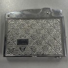 Deluxe Silver Tone Vintage Cigarette Lighter Japan Engraved Pattern Case W box