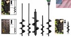 Versatile 4-piece Garden Auger Bits Set - Perfect For Planting And Digging