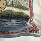 Vtg Disney Classic Winnie The Pooh Christopher Robin Fishing Tapestry Pillow