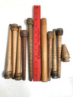 Vtg Wood Spools Bobbins Wooden Quills Industrial 3 -10  Spindles Mixed Lot-10 