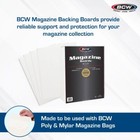 5 Packs Of 100  500  Bcw Acid Free 8     X 11  Magazine White Backing Boards