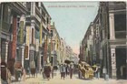 Hong Kong Coloured Picture Post Card To Usa 1909 Marginal Gv 4c Stamp