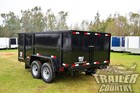 New 2025 7x14 7 X 14 14k Gvwr Hydraulic Dump Trailer Equipment Hauler 48  Sides