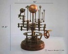 Antique Brass Orrery Solar System Sun earth moon Motion Scientific Research Mode