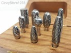 Carbide Burr Set 1 Double Cut Cutting Tool Die Grinder Bit 1 4  Shank Made Usa
