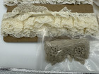 Large Lot Of Vintage Lace Cream   Beige For Craft  home