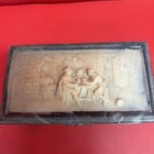 Vintage Genuine Incolay Stone Jewelry Trinket Box Handcrafted Usa Figural Scene