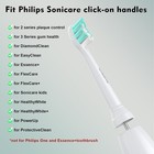 Philips Sonicare Replacement Brush Heads For Click-on Electric Toothbrush Heads