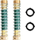 Hose Extension Adapter 2-pack  3 4  Solid Brass Garden Hose Kink Protector With