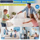 Ceydoew 6 Pack Plastic Drop Cloths For Painting 9x12ft - 9x12ft  6-pack