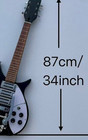 20 7  Scale Lendth 6 Strings Electric Guitar Glossy Black Finished Solid Body