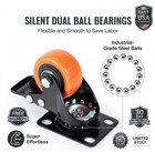 3 Inch Heavy Duty Caster Wheels Set Of 4 Swivel Plate Locking
