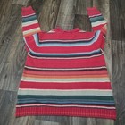 Tiara International Sweater Women Size Small Striped Heavy Knit Turtleneck