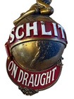 Vintage 1971 Schlitz On Draught Beer Lighted Wall Sconce Complete Need Rewiring