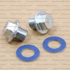 90341-12012   90430-12031 Genuine Oem Oil Pan Drain Plug   Gasket 2 Set - Toyota